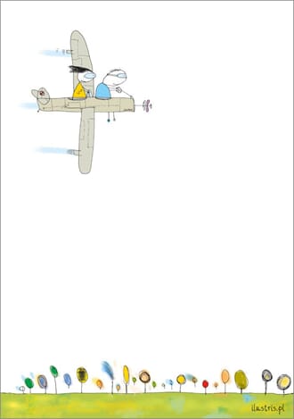 Doble kort "Ilustris" C6, par i fly