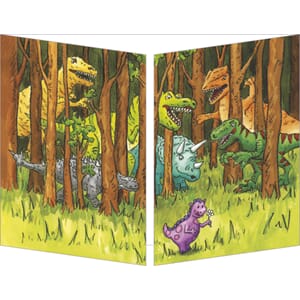 Klaffekort  "Dinosaurene"