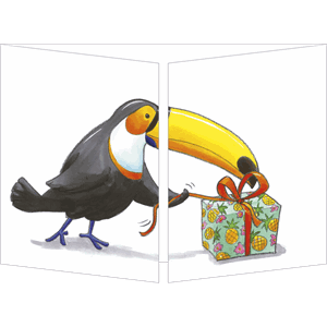 Klaffekort Toucan & gave