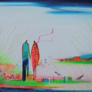 Dobbelt kort, 155x155, Nikki Monaghan, Beach