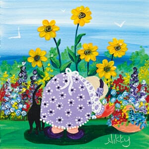 Kunstkort 150x150, Nikky Corker, "Fresh from the Garden"