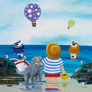 Kunstkort 150x150, Nikky Corker, "Watching Summer Skies"