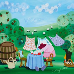 Kunstkort 150x150, Nikky Corker, "Hide n` seek in Grandma`s