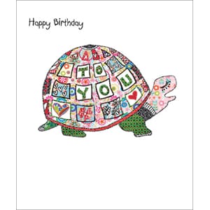 Doble kort 146x170, Art Folio, Portfolio, Birthday Tortoise