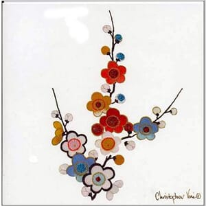 Kort 160x160, Christopher Vine Design, "Chinese Flowers"