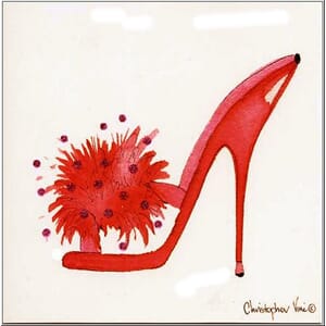 Kort 160x160, Christopher Vine Design, "Pink Shoe"