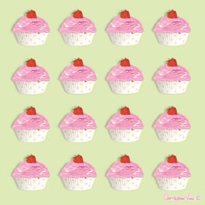 Kort 160x160, Christopher Vine Design, "Strawberry Cupcakes"