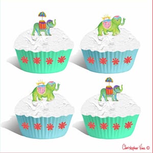 Kort 160x160, Christopher Vine Design, "Jumbo Cupcake"