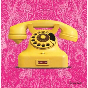 Kort 160x160, Christopher Vine Design, "Yellow Telephone"