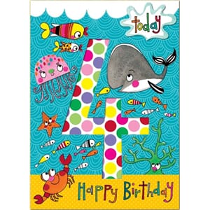 Doble kort 178x126, Wonderland, Age 4 Sea Scene