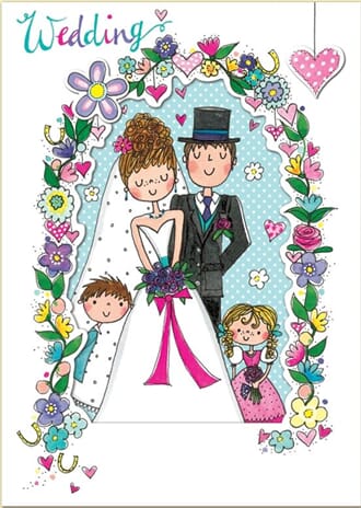 Doble kort 178x126, Wonderland, Wedding