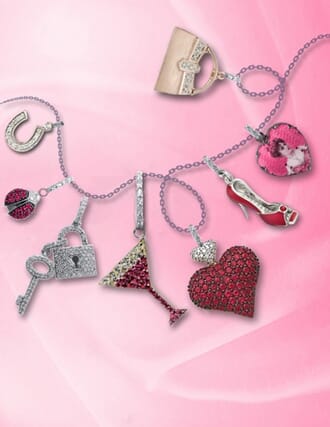 Kort 178x122 Crystal Collection, Charm Bracelet