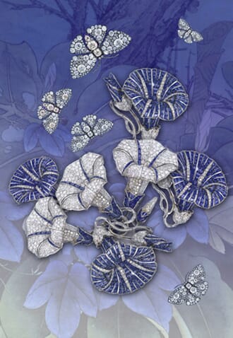 Kort 178x122 Crystal Collection, Morning Glory