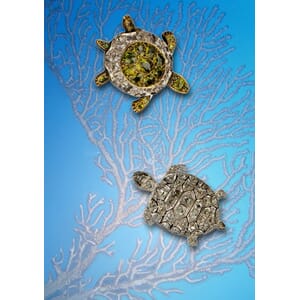 Kort 178x122 Crystal Collection, Jewelled Terrapins