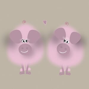 Dobbelt kort 150x150mm, Sophie Morrell,  Best Friend Forever