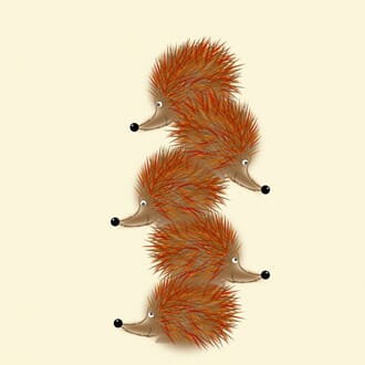 Dobbelt kort 150x150mm, Sophie Morrell, Hedge Fun