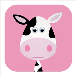 Doble kort 110x110, Wobbly Eyed, ku