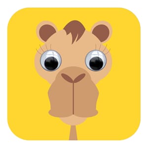 Dbl kort 110x110, Wobbly Eyed, Camille Camel