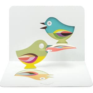Kort, utbrettbart 3D, FORM, Birds