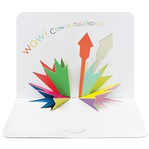 Kort, utbrettbart 3D, FORM, Fireworks