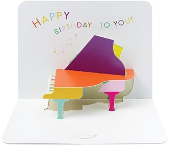 Kort, utbrettbart 3D, FORM, Grand Piano