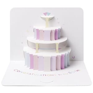 Kort, utbrettbart 3D, FORM, Wedding Cake