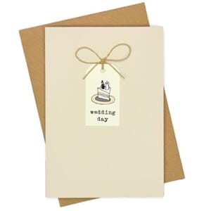 Doble kort, 105x152, Tag Cards, Wedding Cake