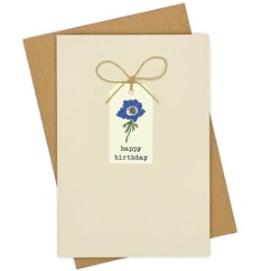 Doble kort, 105x152, Tag Cards, Anemones Birthday