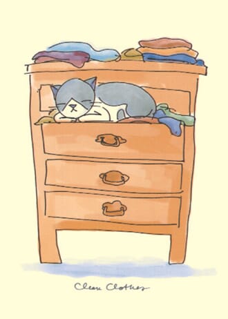 Kort Two Bad Mice: Clean clothes