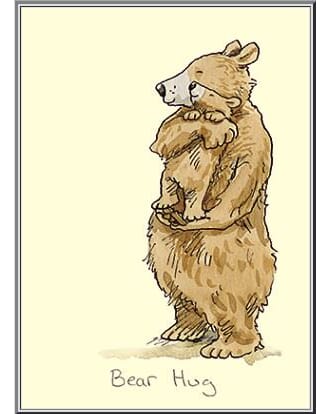 Dobbelt kort Two Bad Mice, 100x150: Bear Hug
