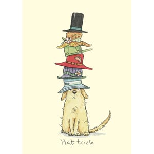 Dobbelt kort Two Bad Mice, 100x150: Hat Trick