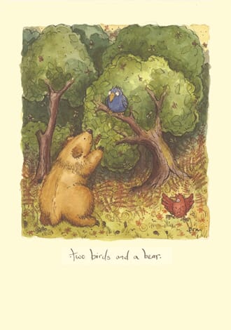 Kort Two Bad Mice: Two Birds and a Bear