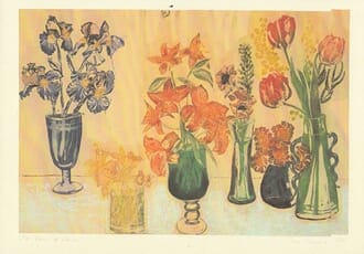 Kort Two Bad Mice: Six Vases of Flowers