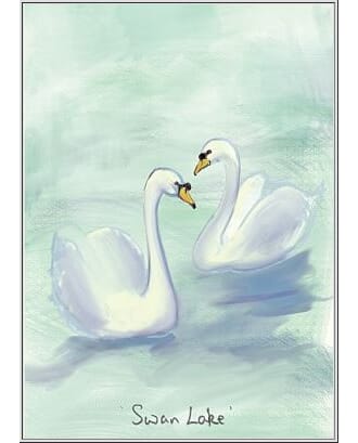 Dobbelt kort Two Bad Mice: Swan Lake