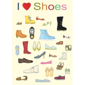 Dobbelt kort Two Bad Mice, 100x150: I Love Shoes