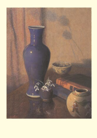 Kort Two Bad Mice:Snowdrops w/ Ming Vase
