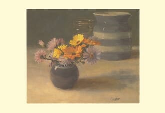 Kort Two Bad Mice:Autumn flowers in Corn