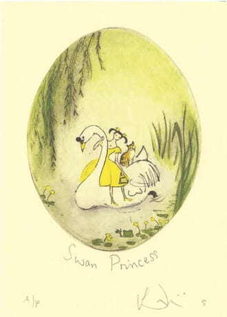 Kort Two Bad Mice: Swan Princess