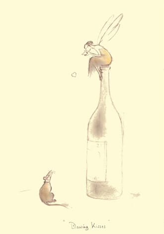 Kort Two Bad Mice: Blowing Kisses