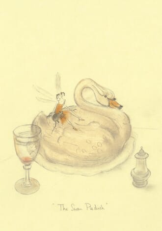 Kort Two Bad Mice: The Swan Pie Dish
