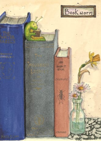 Kort Two Bad Mice: Book Worm