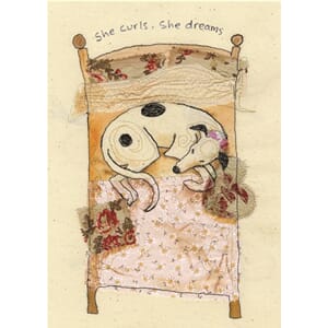 Kort Two Bad Mice: She Curls, She Dreams