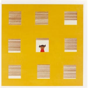 Dobbelt kort 15x15, Pocket,  'Girl at Window'