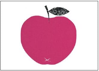 Enkelt kort  Art Press, 148x105, Eat More Fruit