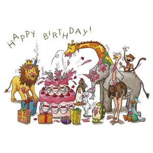 Postkort 10x15cm, Correspondances, kaker/ville dyr